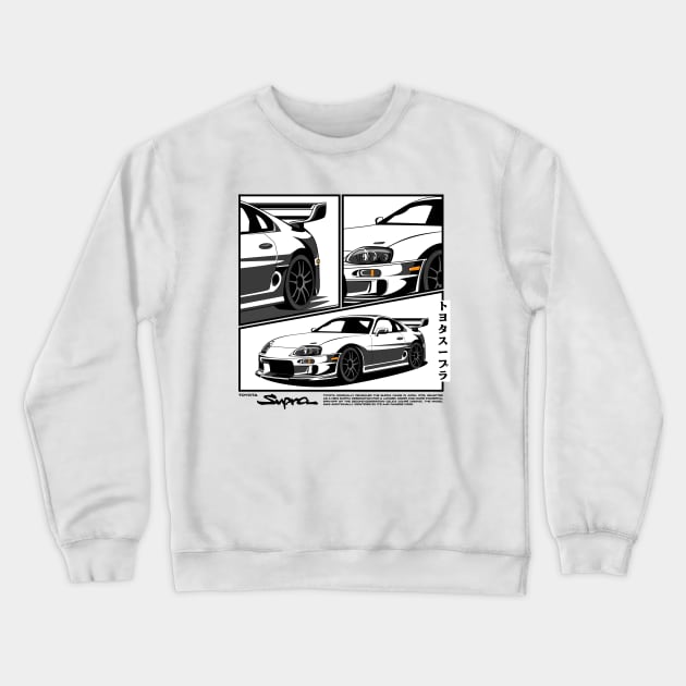 Supra JZA80 JDM Car Crewneck Sweatshirt by milatees